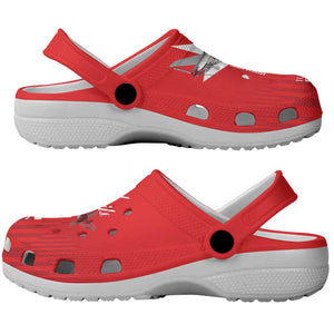 Tuskegee Airmen Red Tails Legacy Clogs Shoes African American Pilots - Red - African Pride