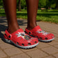 Tuskegee Airmen Red Tails Legacy Clogs Shoes African American Pilots - Red - African Pride