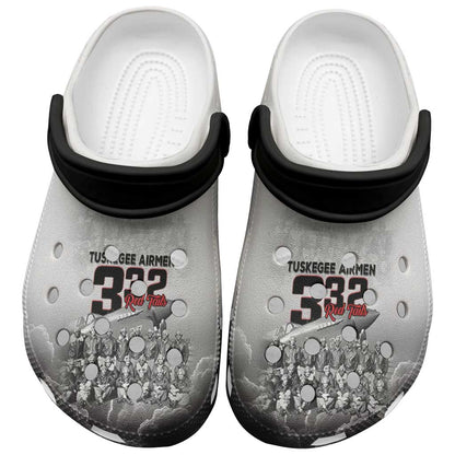 Tuskegee Airmen  Red Tails Pride Clogs Shoes 332nd Fighter Group - African Pride