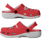 Tuskegee Red Tails Airmen Clogs Shoes 332nd Fighter Group - Red - African Pride