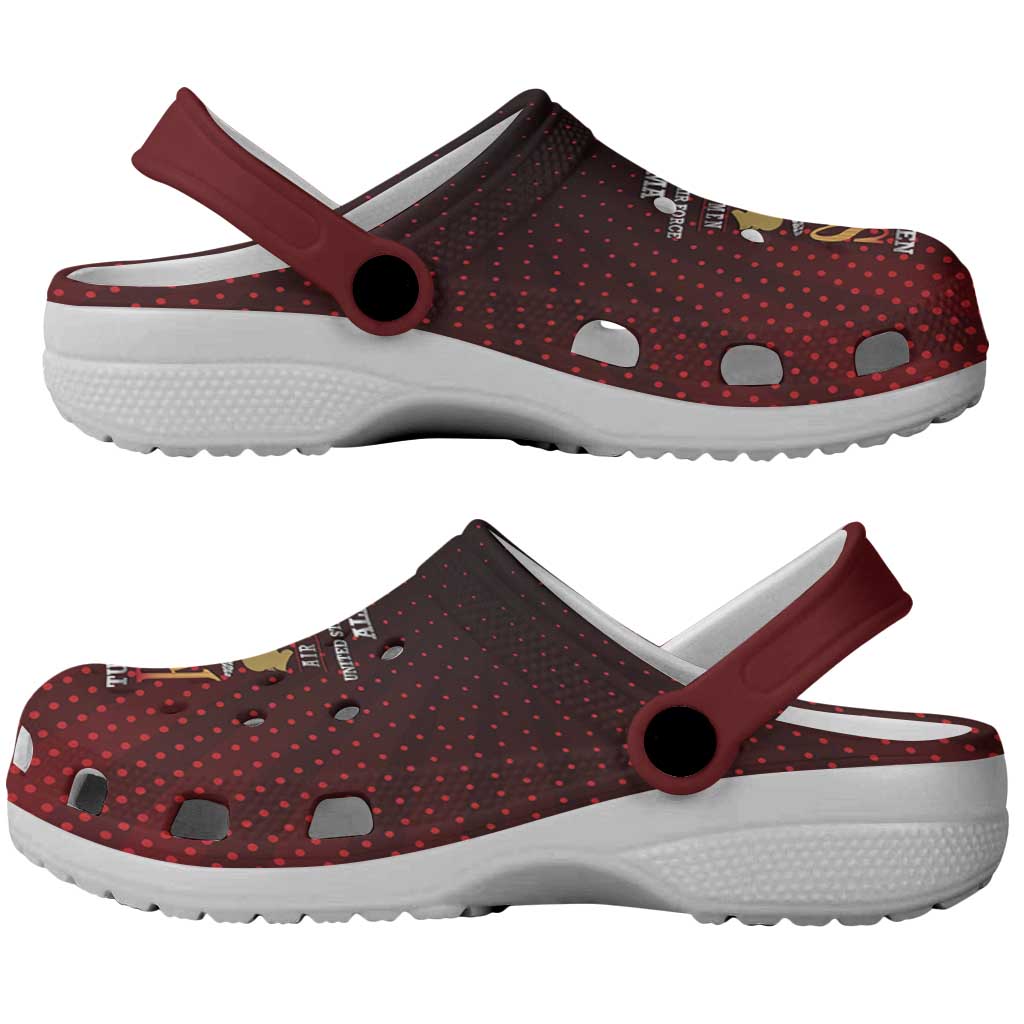 Tuskegee Red Tails Airmen Clogs Shoes WWII Legacy Tribute - African Pride