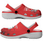 Tuskegee Red Tails Airmen WWII Tribute Clogs Shoes 332nd Fighter Group - Red - African Pride