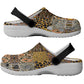 Wild Animal Skins Clogs Shoes African Tribal Pattern - African Pride