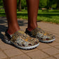Wild Animal Skins Clogs Shoes African Tribal Pattern - African Pride