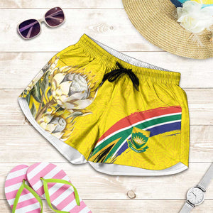 World Cricket South Africa Shorts for Women Protea Flower Come On Proteas!