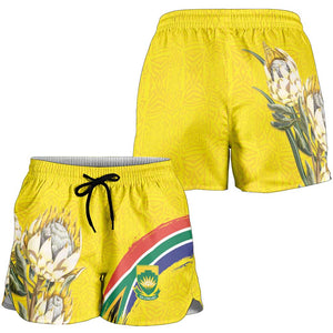 World Cricket South Africa Shorts for Women Protea Flower Come On Proteas!