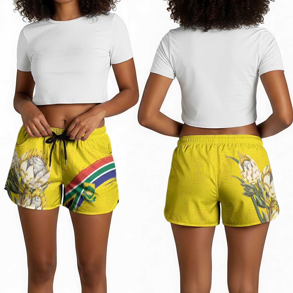 World Cricket South Africa Shorts for Women Protea Flower Come On Proteas!