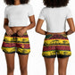 World Cricket Zimbabwe Shorts for Women Zimbabwe Bird Go Chevrons!